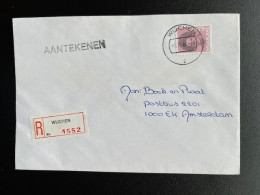 NETHERLANDS 1984 REGISTERED LETTER WIJCHEN TO AMSTERDAM 06-04-1984 NEDERLAND AANGETEKEND - Lettres & Documents