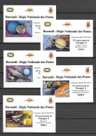 Burundi 2012 Space - Voyager 2 Satellite - 5 MS MNH - Nuevos