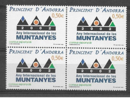 Spanish Andorra 2002 - Año Int. De Las Montañas B4 Mnh** - Nuevos