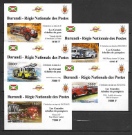 Burundi 2012 The Great Ladders Of Firefighters - 5 IMPERFORATE  MS MNH - Nuovi