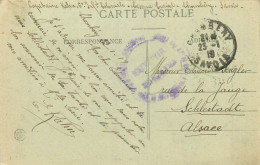 Cachet Militaire  Carte écrite Du 6ème Regt D'infanterie Coloniale -  CHAMBERY - 1919 - Militaire Stempels Vanaf 1900 (buiten De Oorlog)