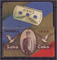 "SOKO (modell 1935)" Razor Blade Old Vintage WRAPPER - Cover Only (see Sales Conditions) - Razor Blades