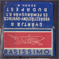 "RASISSIMO" Razor Blade Old Vintage WRAPPER - Cover Only (see Sales Conditions) - Razor Blades