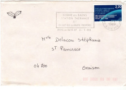 1989  T P  " DECLARATION UNIVERSELLE " Envoyée à ORAISON - Covers & Documents