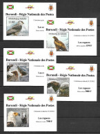 Burundi 2012 Birds Of Prey - 5 MS MNH - Ongebruikt