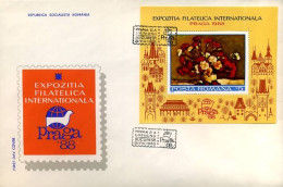 Roemenië - FDC -  Expozitia Filatelica Internationala  Praga '88          - FDC