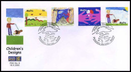 Malta - FDC - Children's Designs                      - Malta