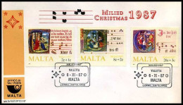 Malta - FDC - 1987 Kerstmis                        - Malta