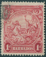 Barbados 1938 SG249a 1d Red Victory FU - Barbados (1966-...)