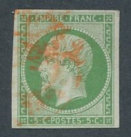 BM-208:  FRANCE:   N° 12 Obl Rouge - 1853-1860 Napoleon III