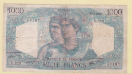 1000 FRANCS MINERVE ET HERCULE G 7 3 1946 G 43197 D 223 - 1 000 F 1945-1950 ''Minerve Et Hercule''