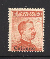 1912  - ISOLE ITALIANE DELL'EGEO: CALIMNO -  Italia - Catg. Unif.  10  - LH - (W039..) - Egeo (Calino)