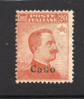 1912  - ISOLE ITALIANE DELL'EGEO: CASO -  Italia - Catg. Unif.  11 - LH - (W039..) - Aegean (Caso)