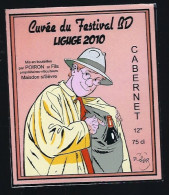 Etiquette Vin Cabernet Poiron Et Fils Propriétaire à Maisdon S Sevre 44 Thème BD Ligugé 2010 Dessin De Alain Dodier - Red Wines