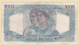 1000 FRANCS MINERVE ET HERCULE M 22 11 1945 M 17479 P 132 - 1 000 F 1945-1950 ''Minerve Et Hercule''