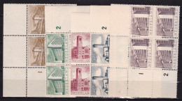 1955 Zomerzegels Complete Postfrisse Serie In Hoekblokken Van 4 NVPH 655 / 659 - Ongebruikt