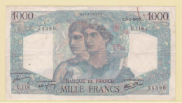 1000 FRANCS MINERVE ET HERCULE X 23 8 1945 X 54390 U 118 - 1 000 F 1945-1950 ''Minerve Et Hercule''