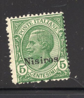 1912  - ISOLE ITALIANE DELL'EGEO: NISIROS -  Italia - Catg. Unif.  2 - LH - (W039..) - Aegean (Nisiro)