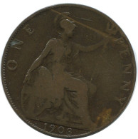 PENNY 1903 UK GRANDE-BRETAGNE GREAT BRITAIN Pièce #AG859.1.F.A - D. 1 Penny