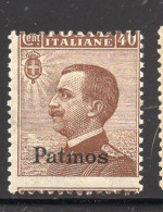 1912  - ISOLE ITALIANE DELL'EGEO: PATMOS -  Italia - Catg. Unif. 6 - LH - (W039..) - Egeo (Patmo)