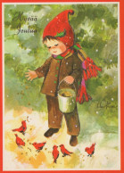 Happy New Year Christmas CHILDREN Vintage Postcard CPSM #PAY249.A - New Year