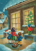 Neujahr Weihnachten KINDER Vintage Ansichtskarte Postkarte CPSM #PAY053.A - New Year