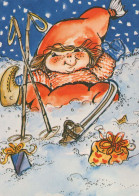 Buon Anno Natale BAMBINO Vintage Cartolina CPSM #PAW970.A - New Year