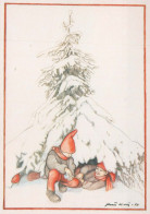 Feliz Año Navidad NIÑOS Vintage Tarjeta Postal CPSM #PAW959.A - New Year