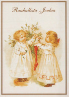 Feliz Año Navidad NIÑOS Vintage Tarjeta Postal CPSM #PAW679.A - New Year