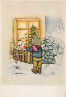 Bonne Année Noël ENFANTS Vintage Carte Postale CPSM #PAW726.A - New Year