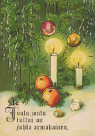Feliz Año Navidad VELA Vintage Tarjeta Postal CPSM #PAV323.A - New Year