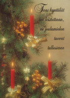Feliz Año Navidad VELA Vintage Tarjeta Postal CPSM #PAV158.A - New Year