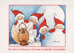Neujahr Weihnachten TEDDYBÄR Vintage Ansichtskarte Postkarte CPSM #PAU675.A - New Year