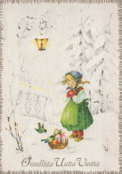 Happy New Year Christmas CHILDREN Vintage Postcard CPSM #PAU061.A - New Year