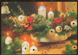 Feliz Año Navidad VELA Vintage Tarjeta Postal CPSM #PAT691.A - New Year