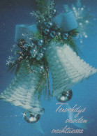 Feliz Año Navidad CAMPANA Vintage Tarjeta Postal CPSM #PAT456.A - New Year