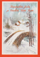 Feliz Año Navidad Vintage Tarjeta Postal CPSM #PAT156.A - New Year