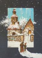 Feliz Año Navidad Vintage Tarjeta Postal CPSM #PBM885.A - New Year