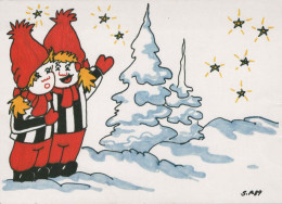 Buon Anno Natale BAMBINO Vintage Cartolina CPSM #PBM326.A - New Year