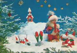 Feliz Año Navidad NIÑOS Vintage Tarjeta Postal CPSM #PBM175.A - New Year