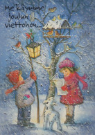 Buon Anno Natale BAMBINO Vintage Cartolina CPSM #PBM191.A - New Year