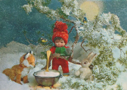 Neujahr Weihnachten KINDER Vintage Ansichtskarte Postkarte CPSM #PBB001.A - New Year