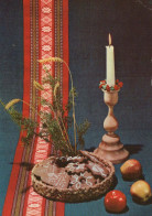 Feliz Año Navidad VELA Vintage Tarjeta Postal CPSM #PBA397.A - New Year