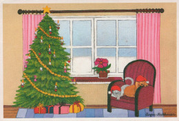 Feliz Año Navidad Vintage Tarjeta Postal CPSM #PAZ936.A - New Year