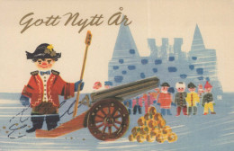Buon Anno Natale Vintage Cartolina CPSMPF #PKD812.A - Neujahr