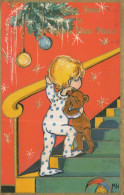 Happy New Year Christmas CHILDREN Vintage Postcard CPSMPF #PKD605.A - New Year