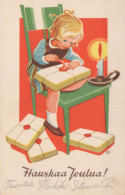 Feliz Año Navidad NIÑOS Vintage Tarjeta Postal CPSMPF #PKD431.A - Neujahr