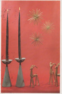 Buon Anno Natale CANDELA Vintage Cartolina CPSMPF #PKD092.A - New Year