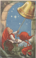 Feliz Año Navidad NIÑOS Vintage Tarjeta Postal CPSMPF #PKG525.A - Neujahr