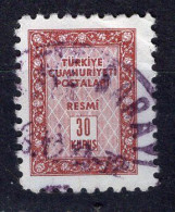 T5036 - TURQUIE TURKEY SERVICE Yv N°68 - Dienstzegels